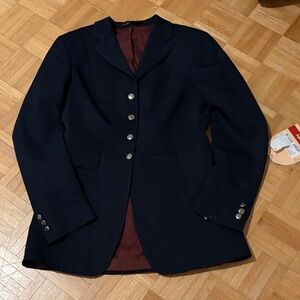 Cavallo Black Blazer with Silver Buttons